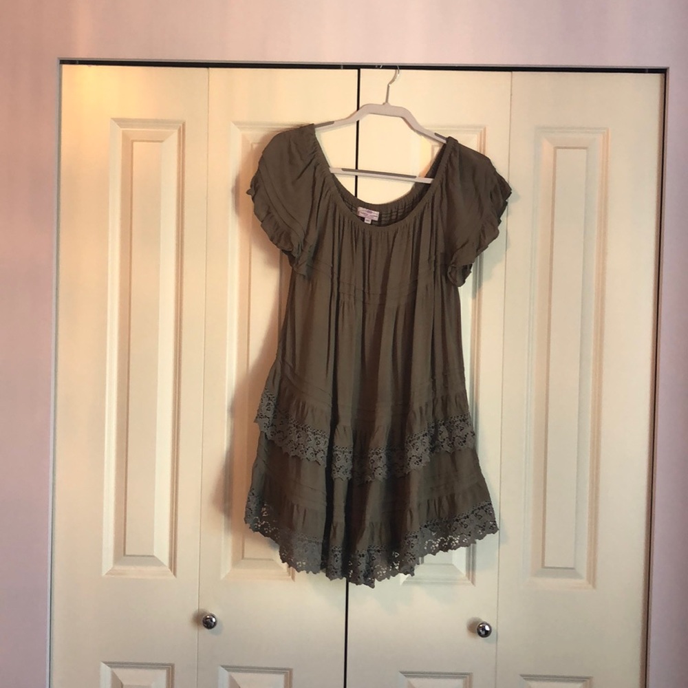 Summer dress - Boho style with crochet accent